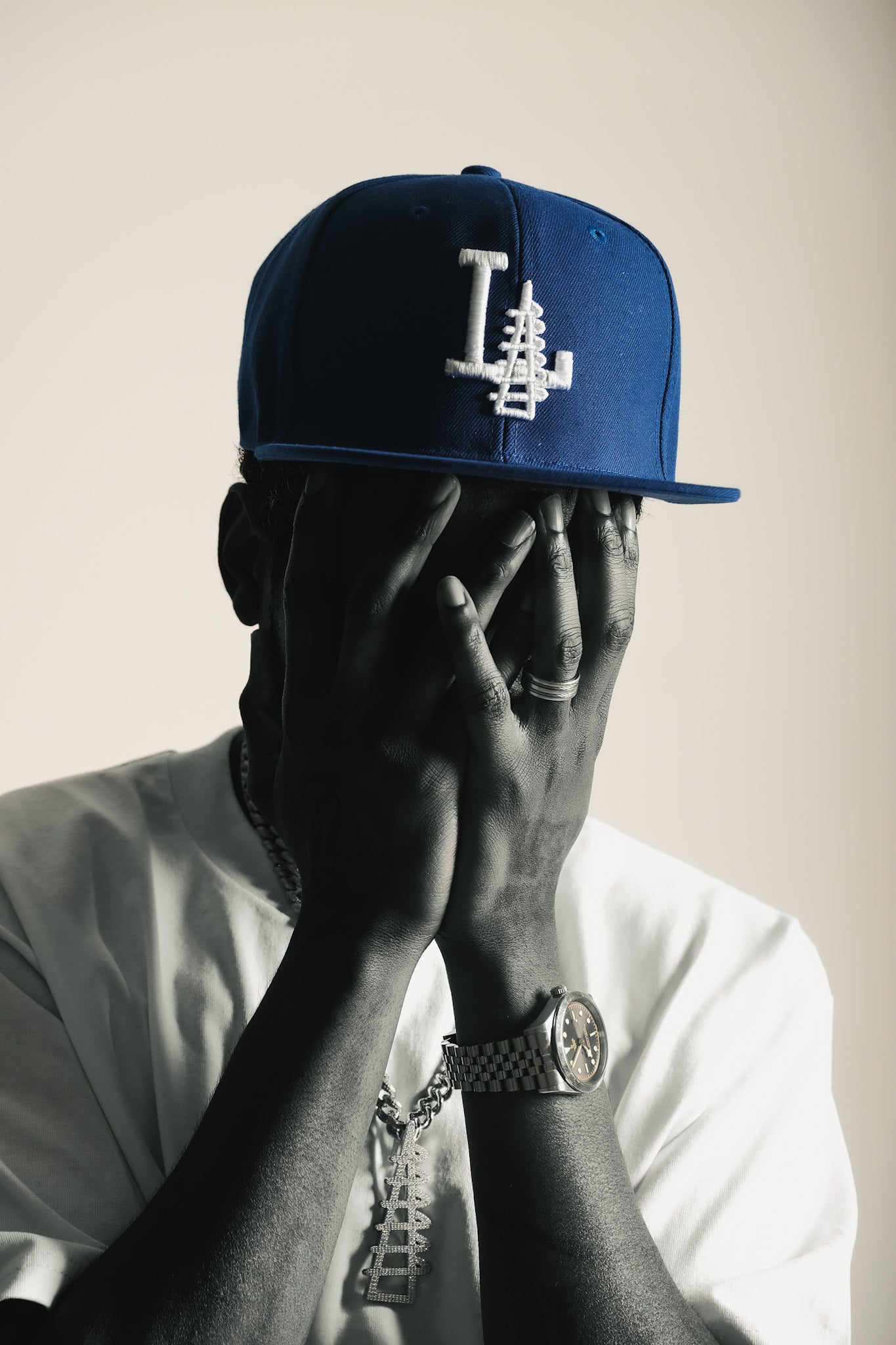 WATTS ANGELES Tower - Dodger Blue Snapback / White Stitching