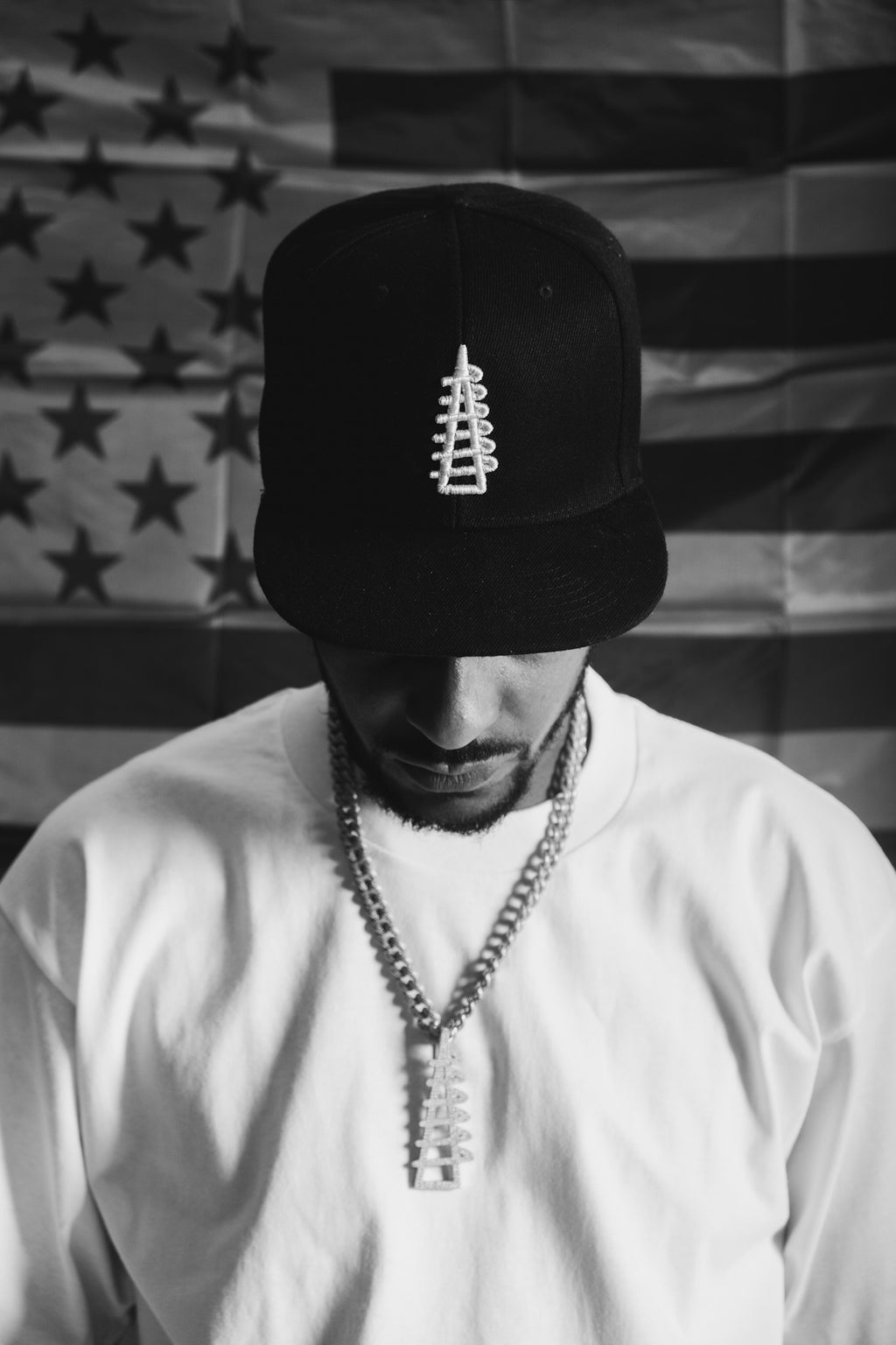 THINK WATTS Tower - Blk Snapback / White Stitching