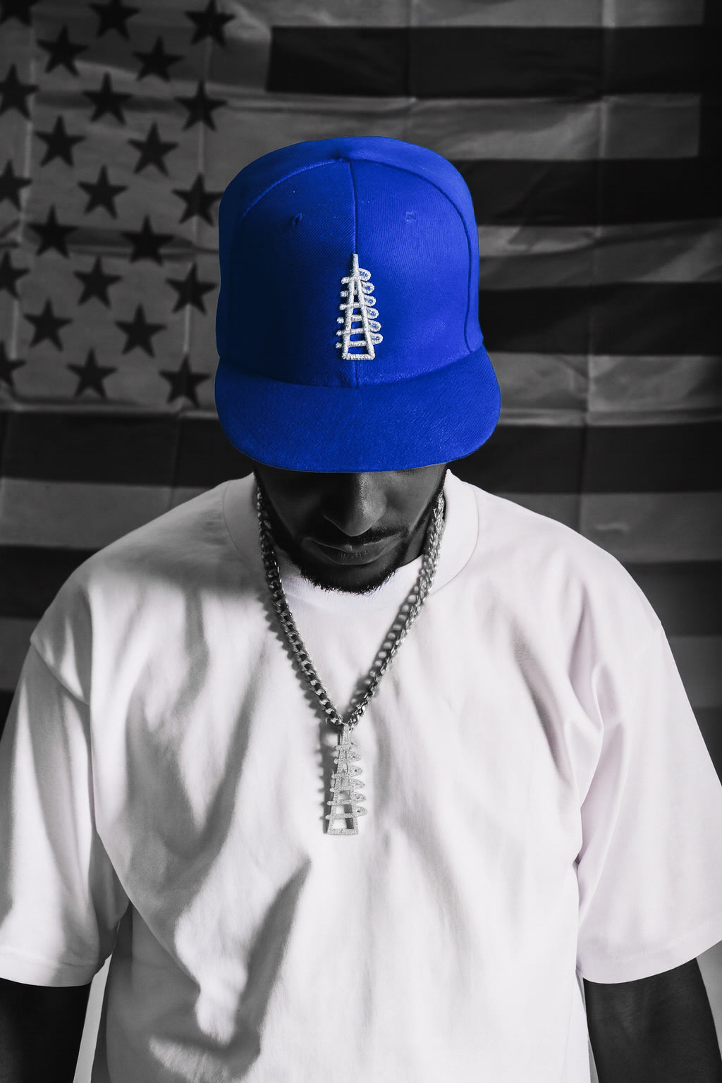 THINK WATTS Tower - Dodger Blue Snapback / White Stitching